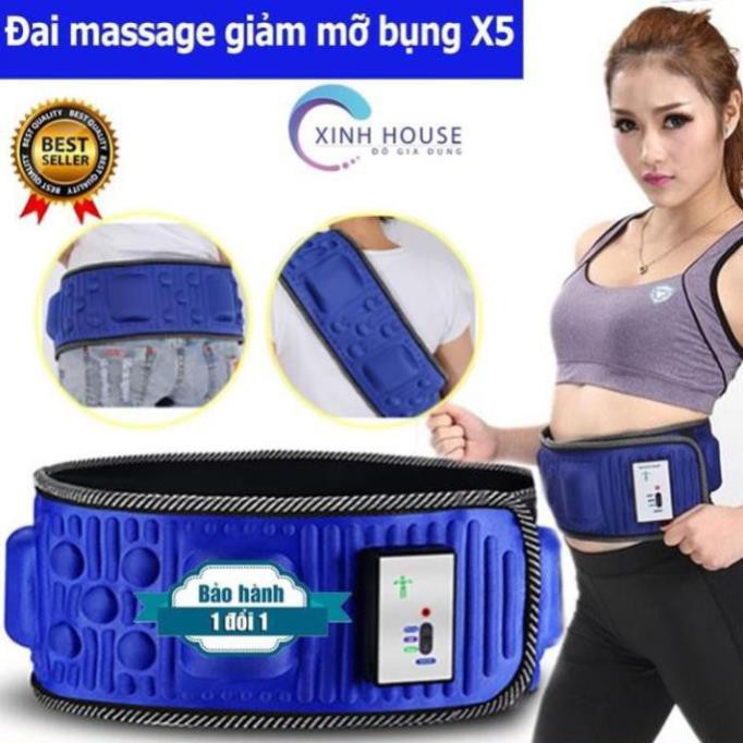 [ HÀNG CAO CẤP] Đai massage X5 giảm mỡ bụng, giảm eo chính hãng.