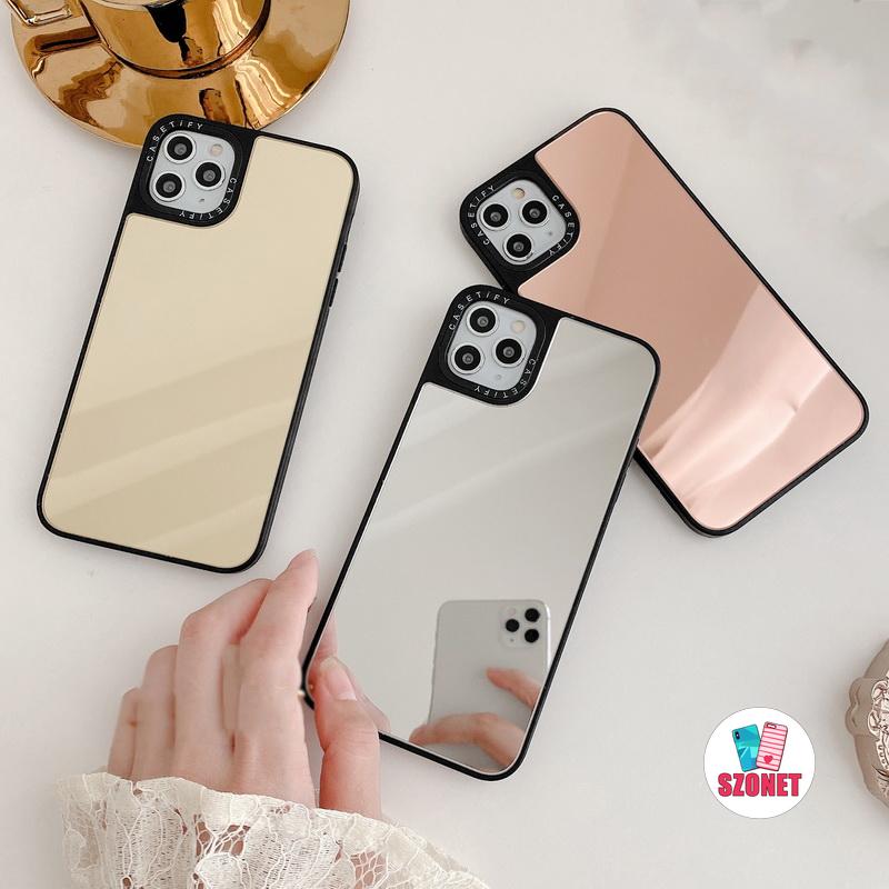 Ốp Điện Thoại Chống Sốc Tráng Gương Cho iPhone 14 13 12 11 Pro MAX Mini X XR XS MAX 8 7 Plus Chống Rơi