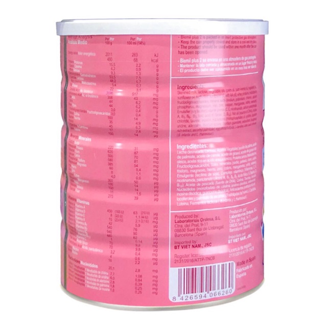 Sữa Blemil số 2 800g