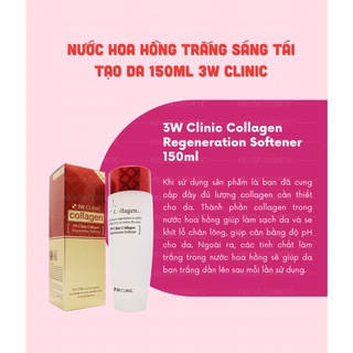 Nước Hoa Hồng Tái Tạo Làm Sáng Da 3W Clinic Collagen Regeneration Softerner 150ml