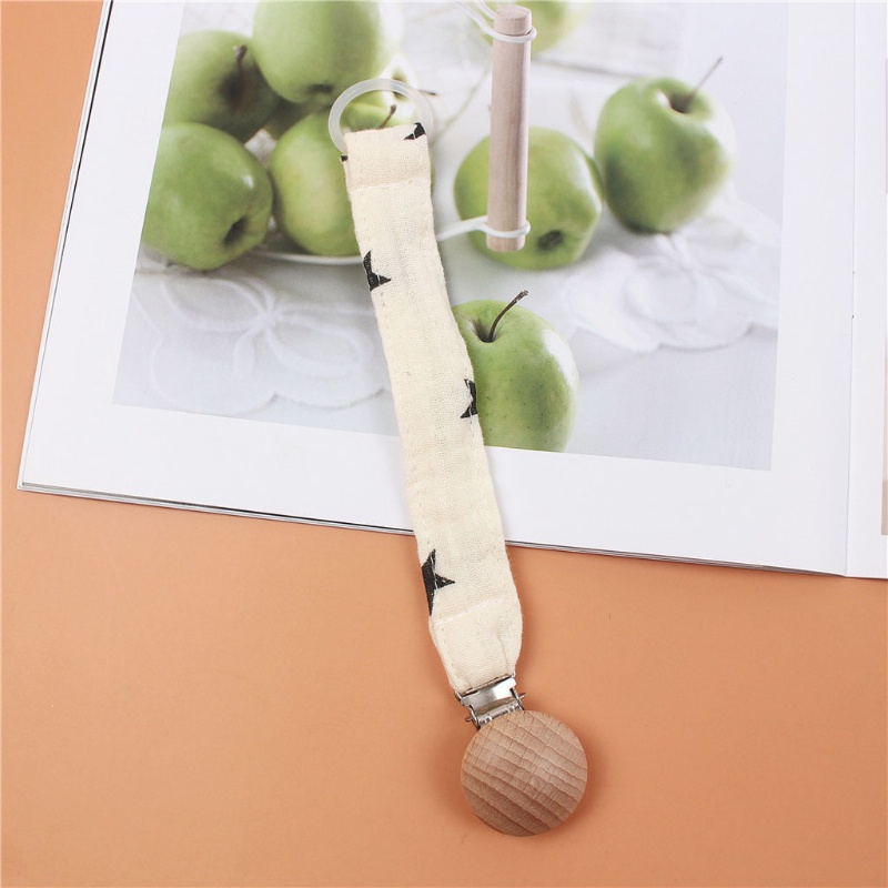 Giá Đỡ Núm Vú Giả Bằng Vải Cotton Mềm Mại In Họa Tiết Phối Dây Xích Kẹp Tiện