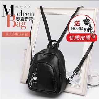 Ba Lô Da Mềm Thời Trang Hàn Quốc