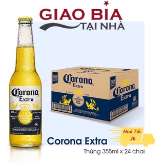 Thùng 24 Chai bia Corona Extra 355ml - Coronita 210ml Bia Mexico