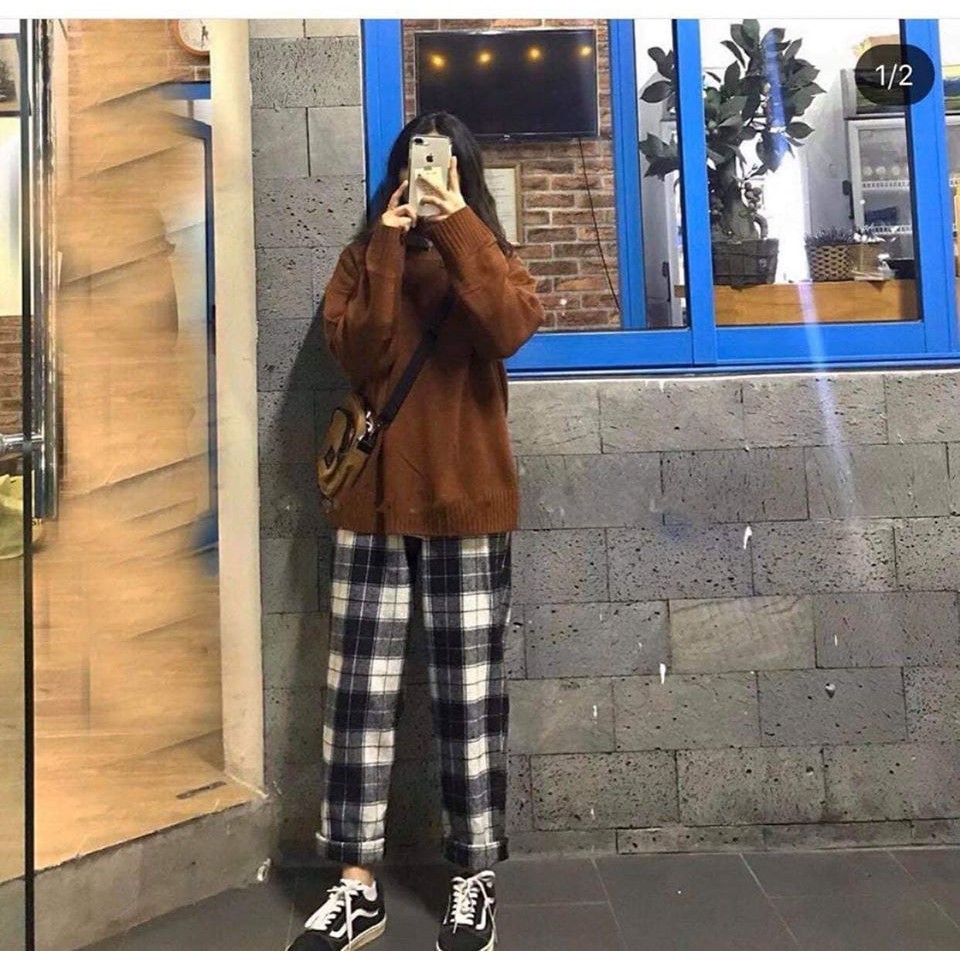 Quần kẻ caro chất kate siêu hot | BigBuy360 - bigbuy360.vn