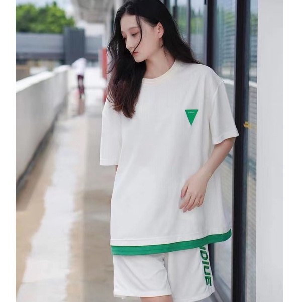 Bộ Đồ Nam Hai Mảnh Áo Tay Ngắn Quần Ngắn Màu Trơn Có Dây Rút Thời Trang Dành Cho Cặp Đôi Bigsize Form Rộng đồ bộ thể thao nữ