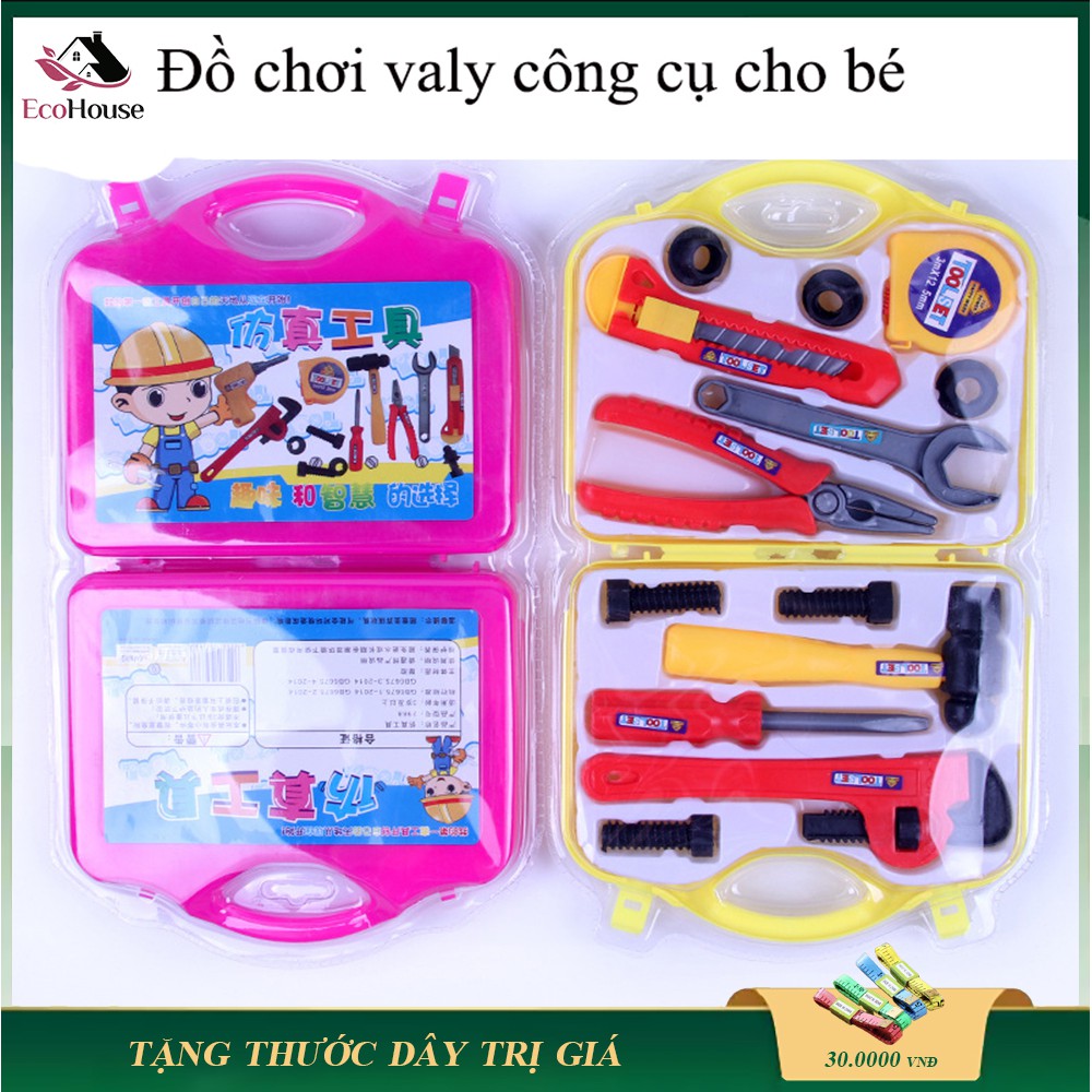 Valy đồ chơi công cụ sửa chữa dành cho bé yêu, kích thích sự phát triển của trẻ, lỗi đổi mới trong 7 ngày đầu nhận hàng