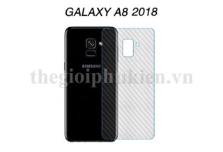 Miếng dán mặt sau lưng A8(2018) Cacbon 3D