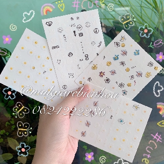 Sticker hoa cúc dán móng