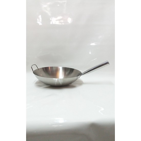 CHẢO (QUÁNH) CÁN INOX 30CM CAO CẤP SÁNG BÓNG KHÔNG RỈ SÉT