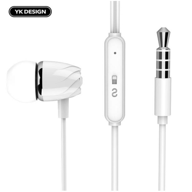 Tai nghe YK - R6. Earphone 120 cm Wired Music Headset.