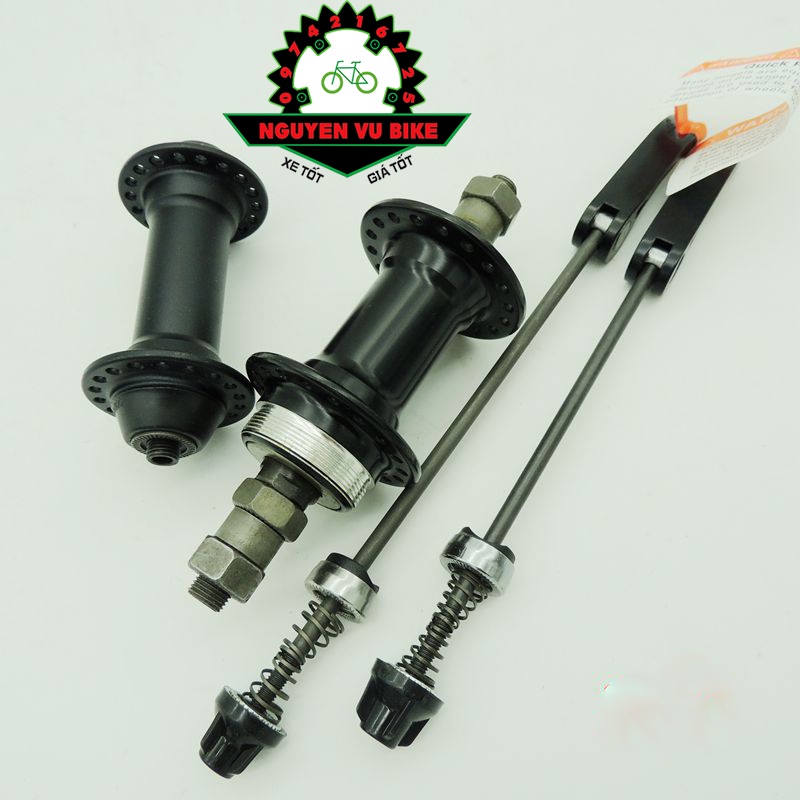 Đùm xe đạp, moayo nhôm xe thể thao phanh u, líp vặn 32, 36 lỗ