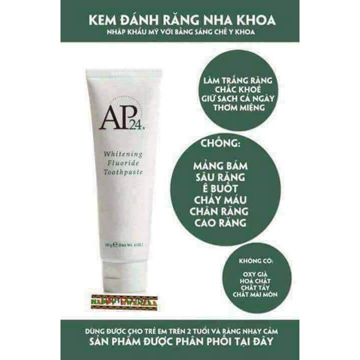 Kem đánh rắng trắng sáng AP24
