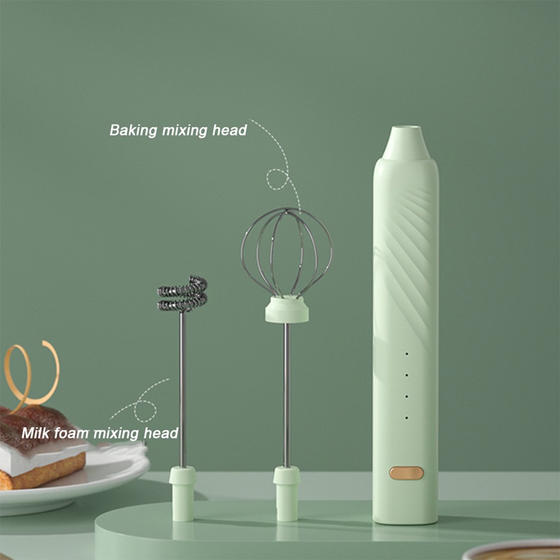 Máy Đánh Sữa Tạo Bọt Cà Phê Cầm Tay 2 Cây Khuấy 3 Tốc Độ