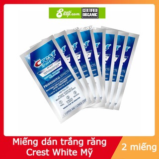 Miếng dán trắng răng Crest 3D White - Mỹ trắng răng vượt trội 1 miêng 2 cái