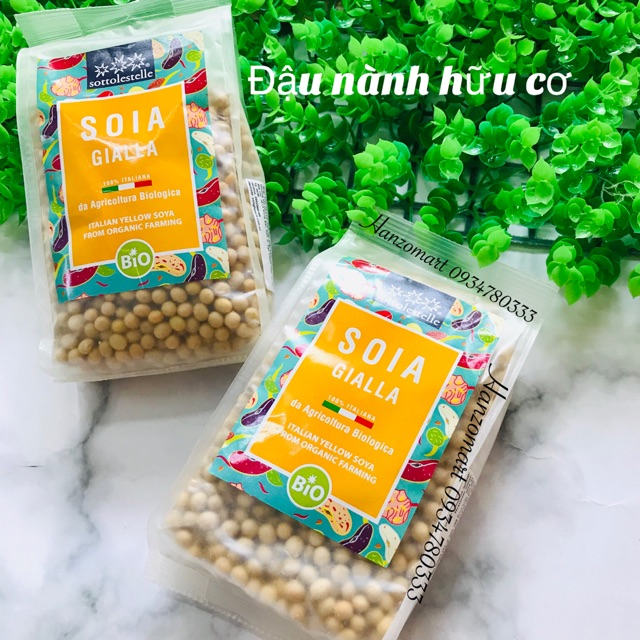 Đậu nành hữu cơ nguyên túi 400gr