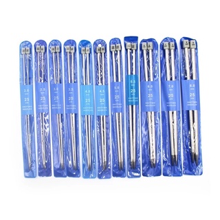  Cặp 2 Cây Kim Đan Len May Len Inox Đầu Nhựa Đủ Kích Cỡ 2mm tới 8mm 