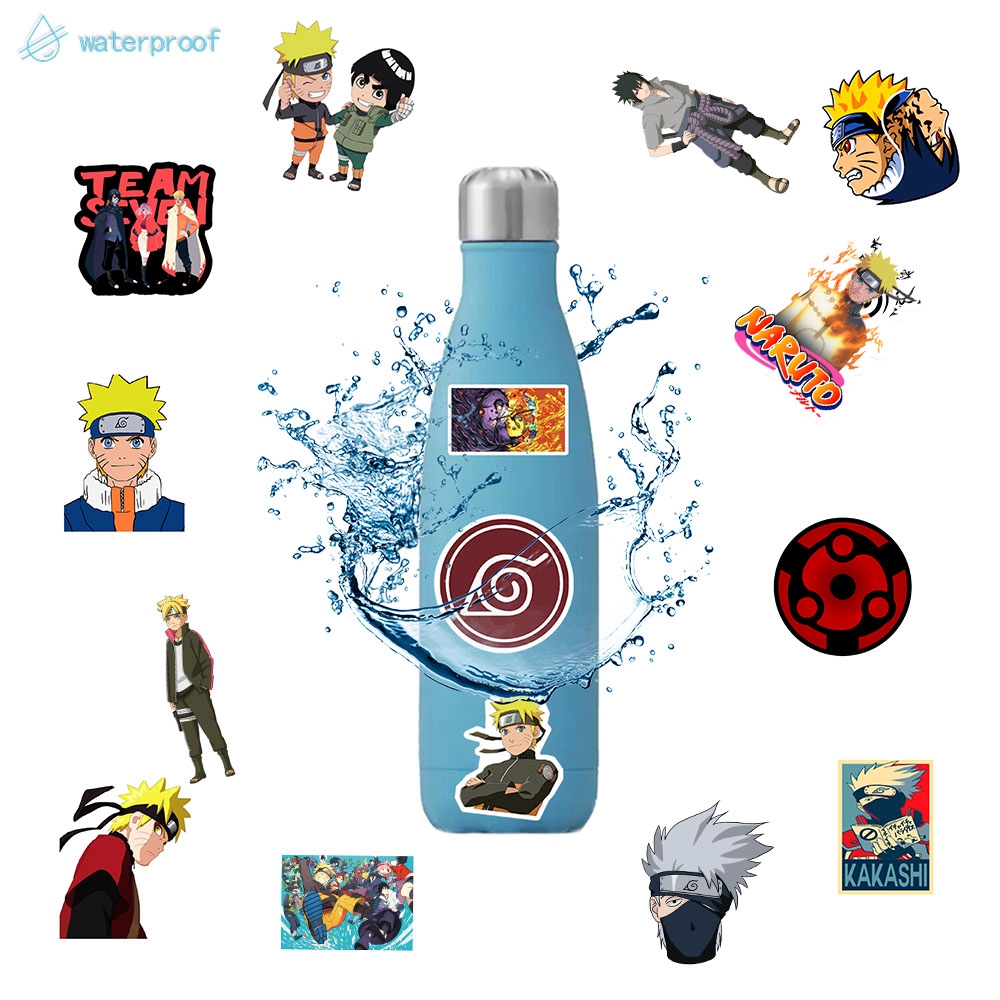 Bộ 50 Miếng Dán Trang Trí Hình Nhân Vật Trong Phim Naruto