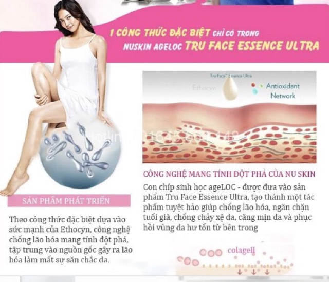 Tinh chất tạo độ săn chắc cho da ageLOC Tru Face Essence Ultra