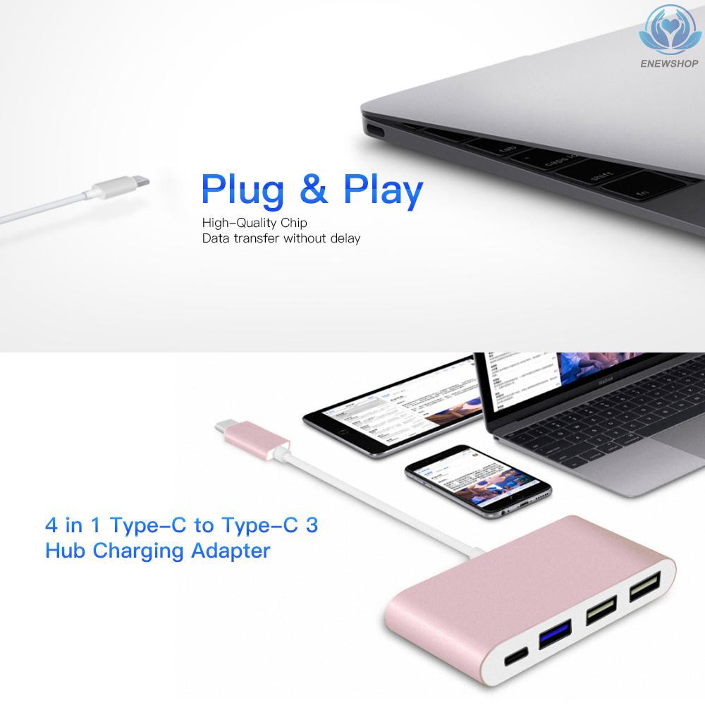 Bộ Chia 3 Cổng Usb Type-c 3 Trong 1