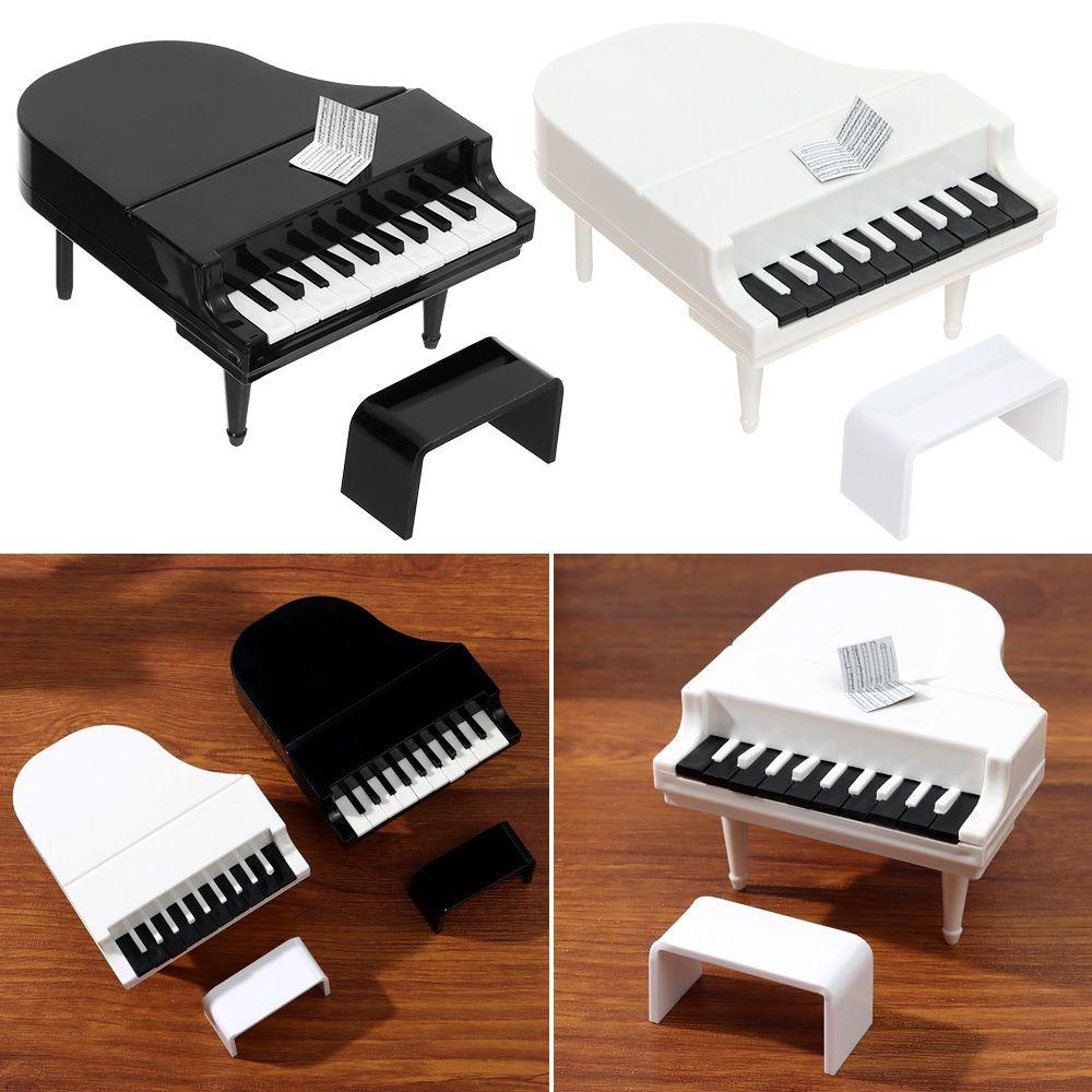 Mô Hình Đàn Piano Trắng Đen Trang Trí Nhà Búp Bê