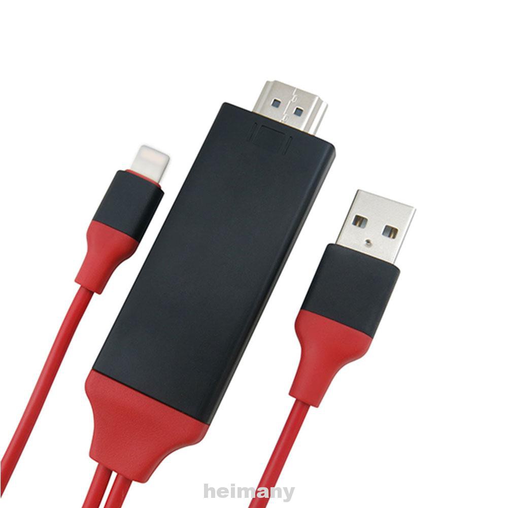 Dây Cáp Hdmi 2m Chất Lượng Cao Cho Iphone 7 8 Plus