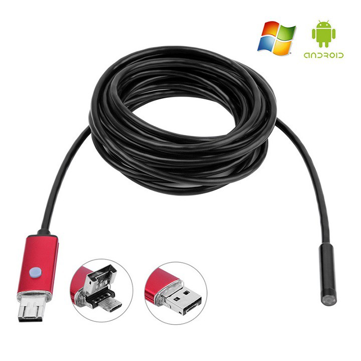 Máy nội soi kết nối usb, camera nội soi mini cao cấp có cổng USB công nghệ mới