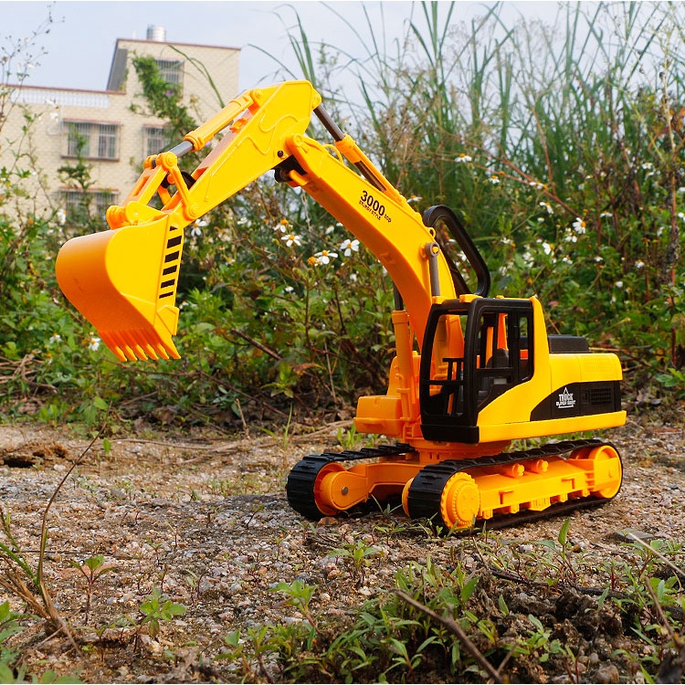 Đồ chơi mô hình xe máy xúc chạy bằng xích 1:22