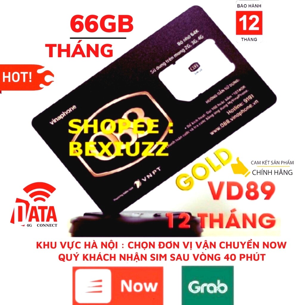 SIM VD89 ,FHappy và D500 12 Tháng( Miễn phí từ 6 đến 12 tháng vào mạng 4G và cuộc gọi )Có Video Kèm Kiểm Tra Tốc Độ 4G