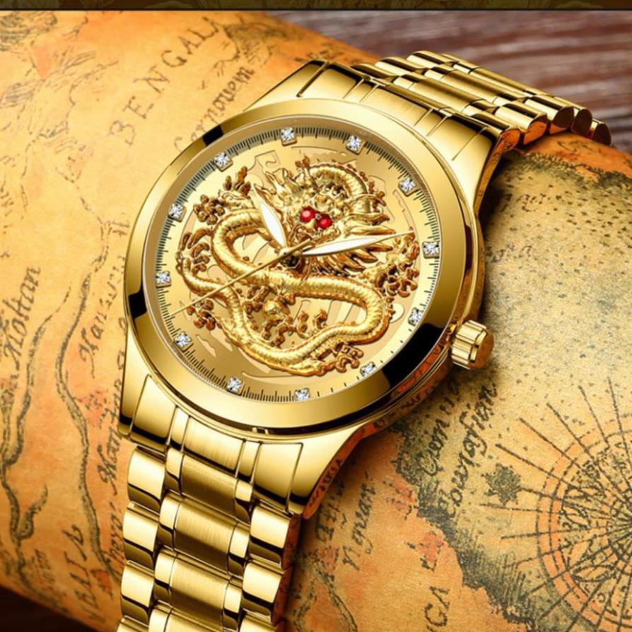 Đồng hồ nam chính hãng FNGEEN RMD mặt rồng 3D cực đẹp mạ vàng sang trọng | BigBuy360 - bigbuy360.vn
