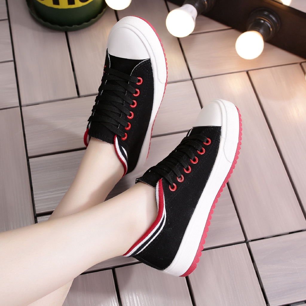 Giày thể thao canvas cổ thấp thời trang nữ tính | BigBuy360 - bigbuy360.vn