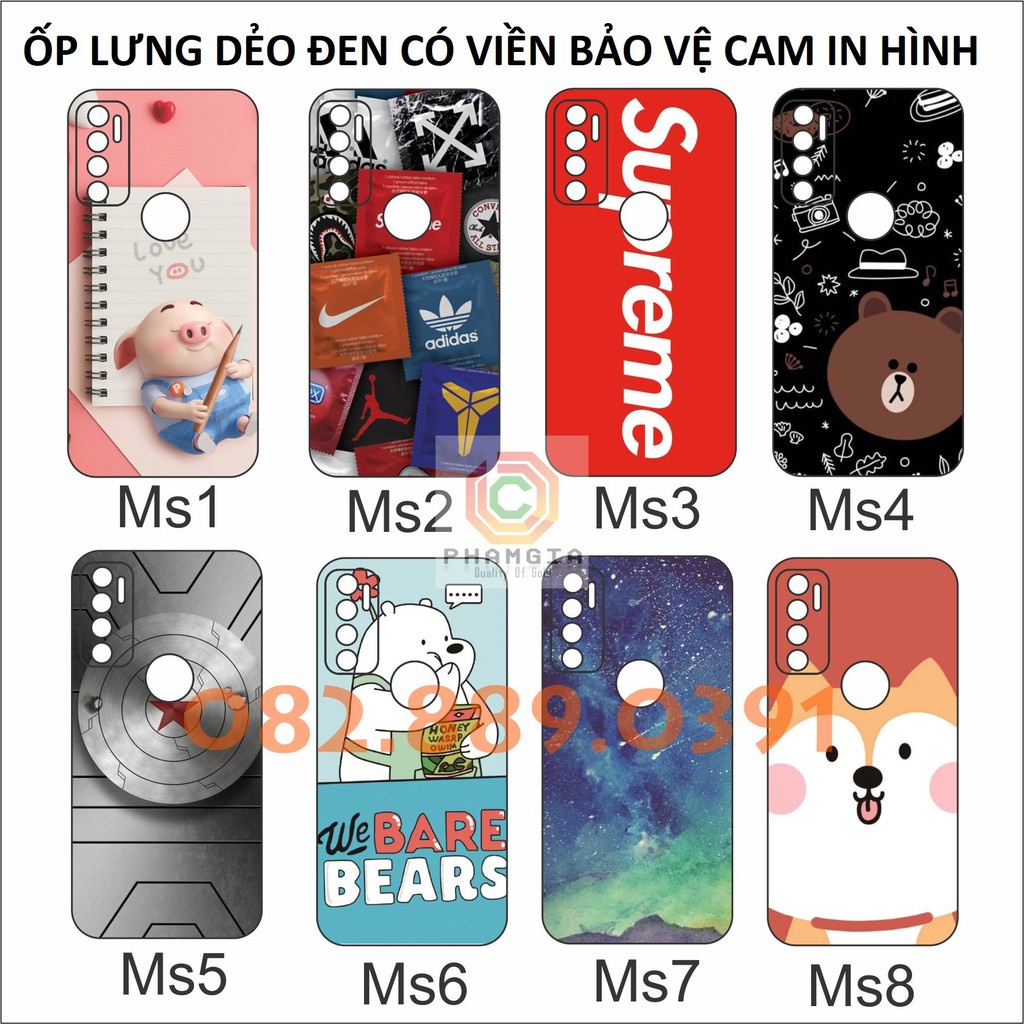 Ốp lưng Vsmart Live 4 dẻo đen có viền bảo vệ cam in hình siêu sắc nét, siêu dẻo