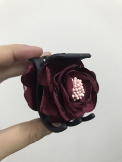 KẸP càng cua gắp tóc hoa handmade 5 răng
