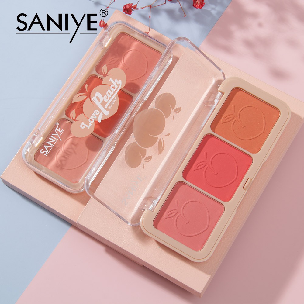 Phấn Má Hồng SANIYE Love Peach 3 Màu Xinh Xắn E0334 | BigBuy360 - bigbuy360.vn