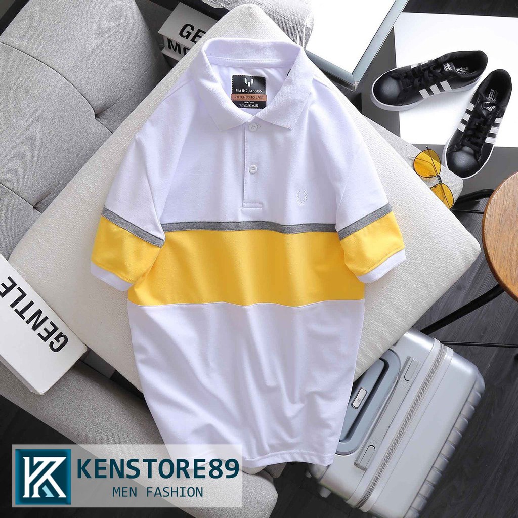 Áo thun nam có cổ MARC JASON phối ngực cực đẹp KENSTOR89 ATP111