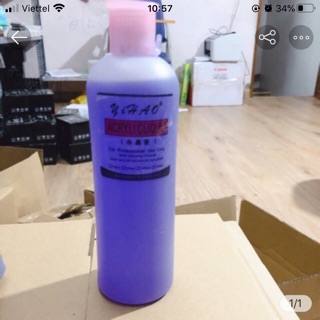 Chai 500ml màu tím( đắp bột, đắp hoa)