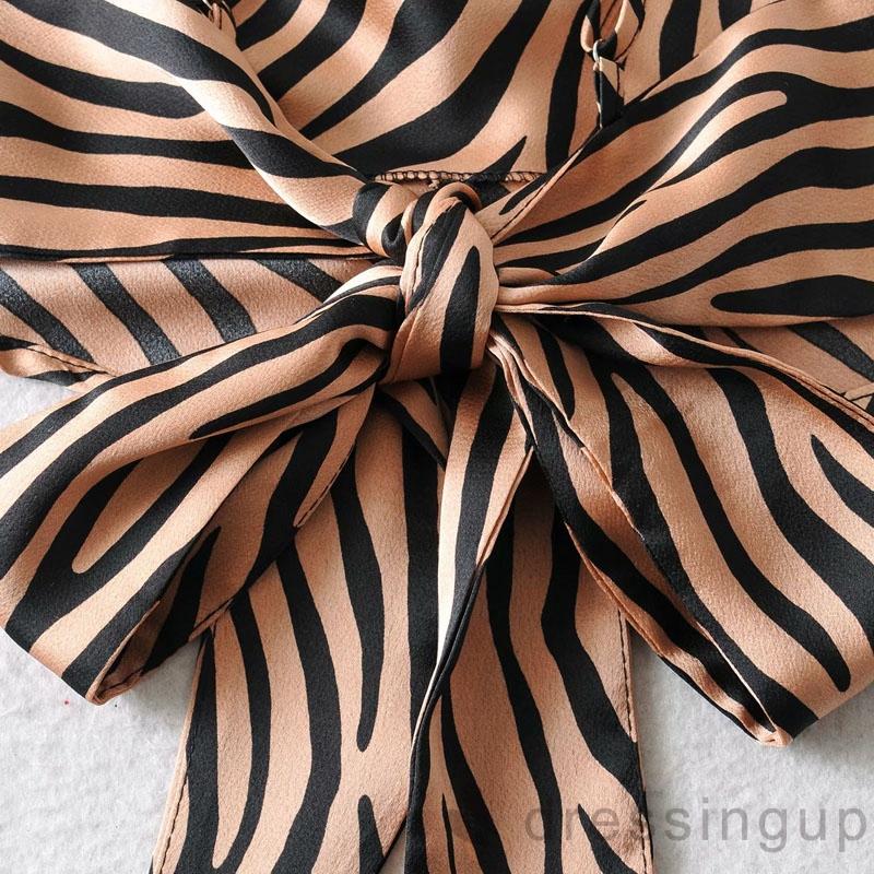 Áo Lửng Không Tay Họa Tiết Ngựa Vằn Thời Trang Cho Nữ | BigBuy360 - bigbuy360.vn