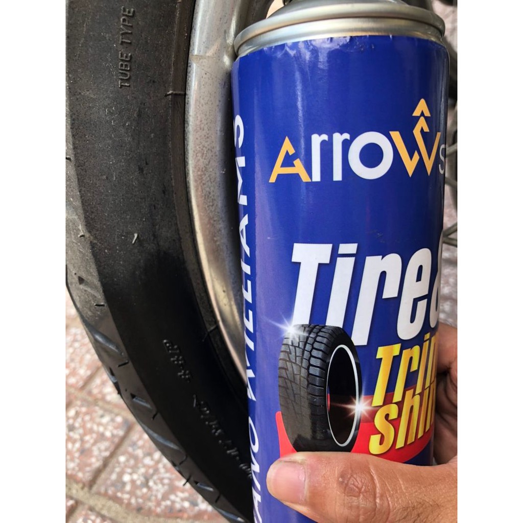 Chai xịt vệ sinh và làm mới nội thất da, nhựa, vỏ xe ArrowSP Tire & Trim 500ml