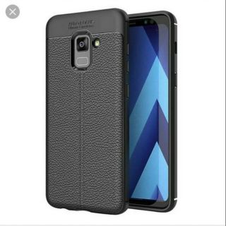 Ốp lưng dẻo vân da Auto Focus cho galaxy A6 2018