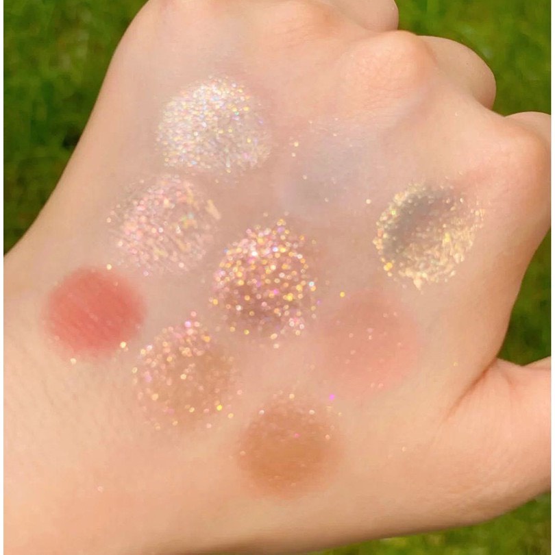 Bảng Phấn Mắt 9 Màu Dikalu COCO VENUS Kim Tuyến Chính Hãng