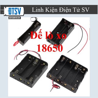Đế Pin 18650 1/2/3/4 Cell Đấu Nối Tiếp - Đã Ra Dây