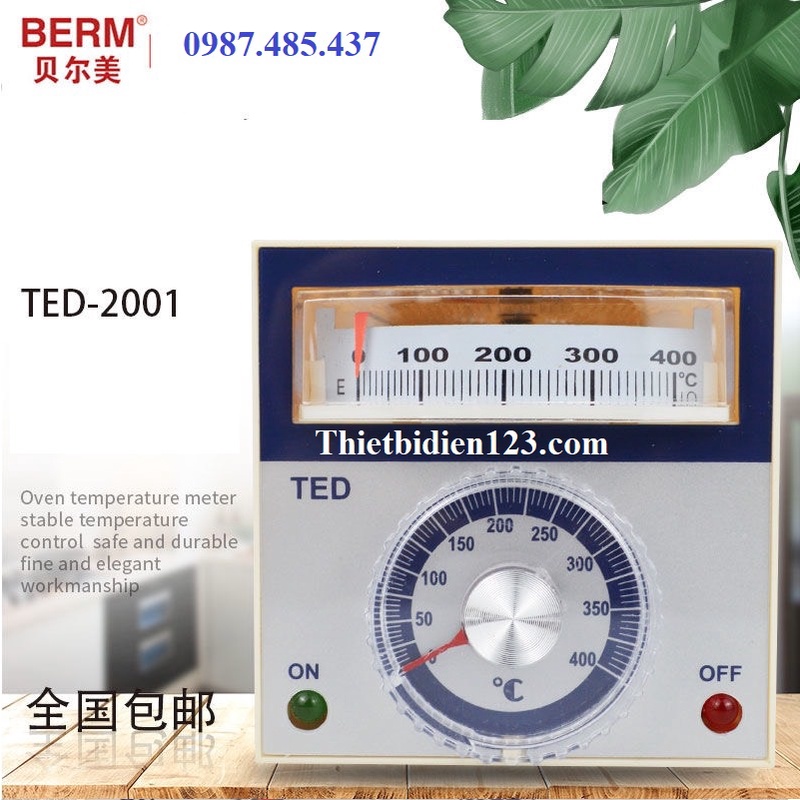 Đồng hồ điều khiển nhiệt độ TED 2001 - BỘ ĐIỀU KHIỂN NHIỆT ĐỘ -TBĐ -Thiết bị điện giá tốt
