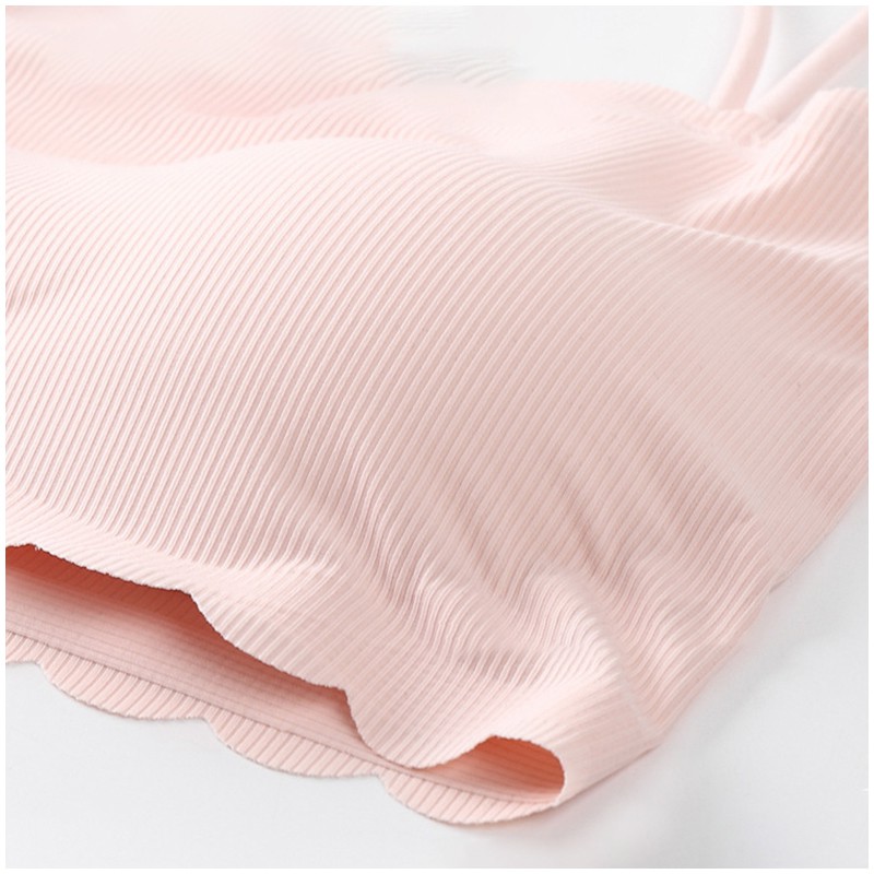 Áo bra 2 dây su gân tăm lượn sóng cực mát