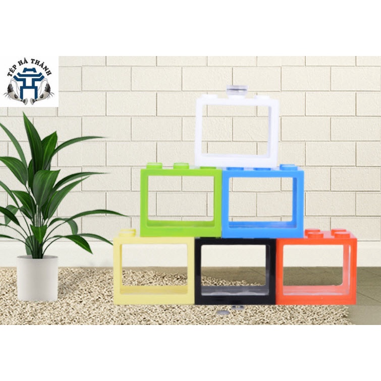 Bể Cá Mini Thiết Kế Dạng Khối Lắp Lego Bằng Nhựa