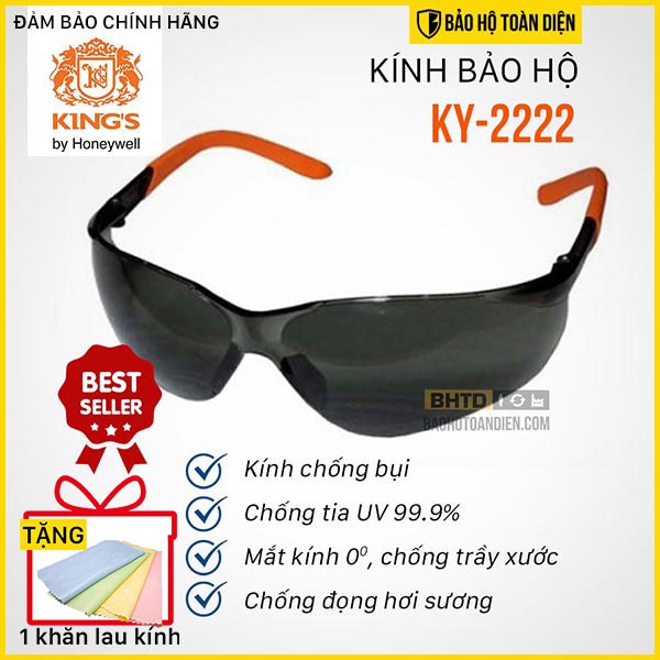 (RẺ, CHÍNH HÃNG!!) Kính bảo hộ Kings KY 2222 [ TẶNG KHĂN LAU KÍNH ]