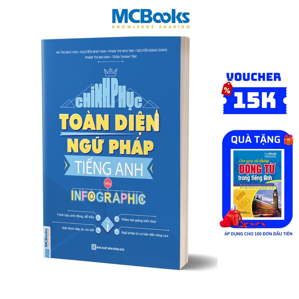 Sách - Chinh phục toàn diện Ngữ pháp tiếng Anh bằng Infographic - Tập 1