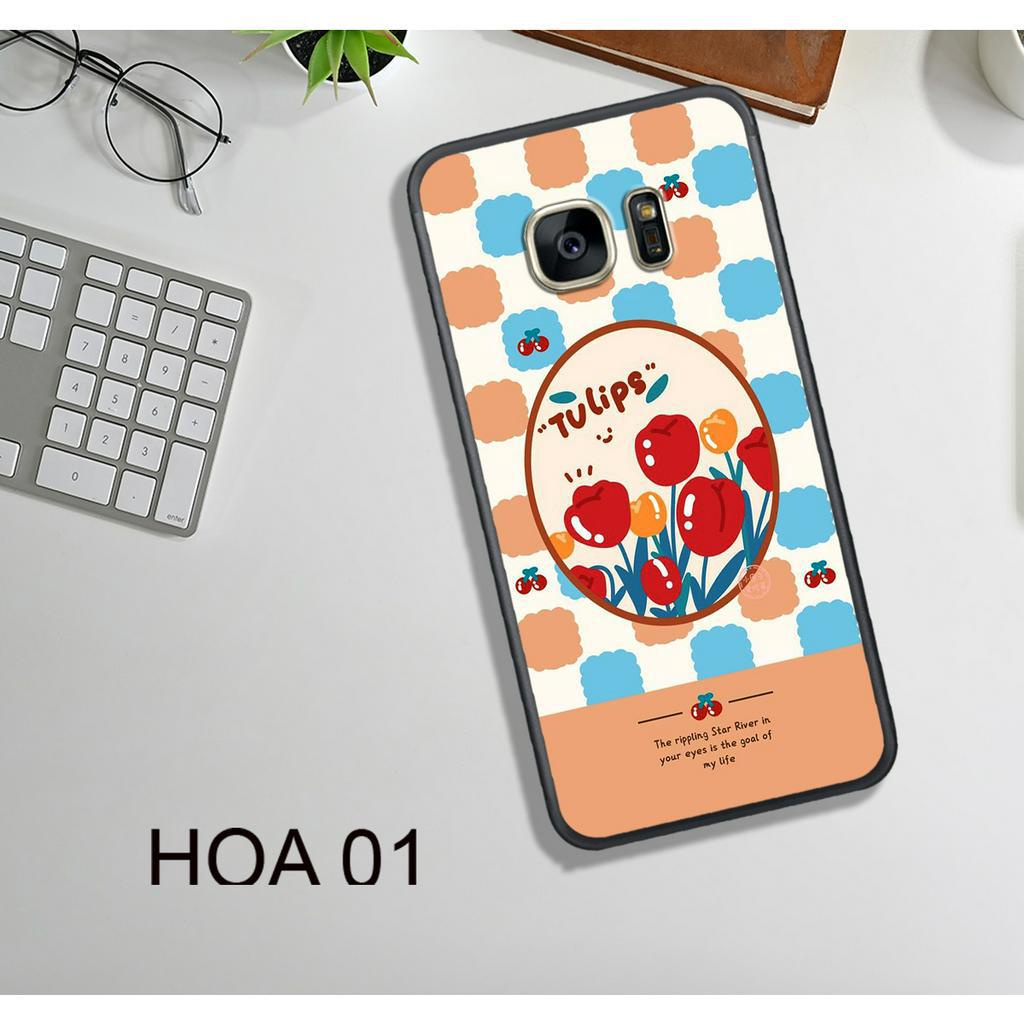 Ốp Lưng  Samsung S6 - S6E - S7 - S7E - A9 Pro - C9 Pro - A8 Star, In Hình HOA, Màu Sắc Bắt Mắt.
