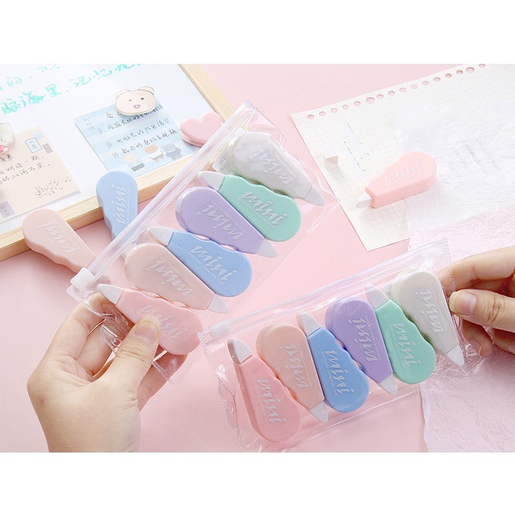 Bút xóa kéo mini màu pastel dễ thương cute dành cho học sinh