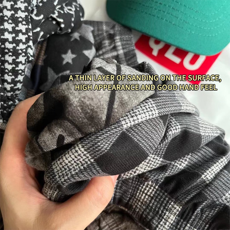 Quần Thể Thao Ống Rộng Họa Tiết Sọc Caro Thời Trang Cho Bé