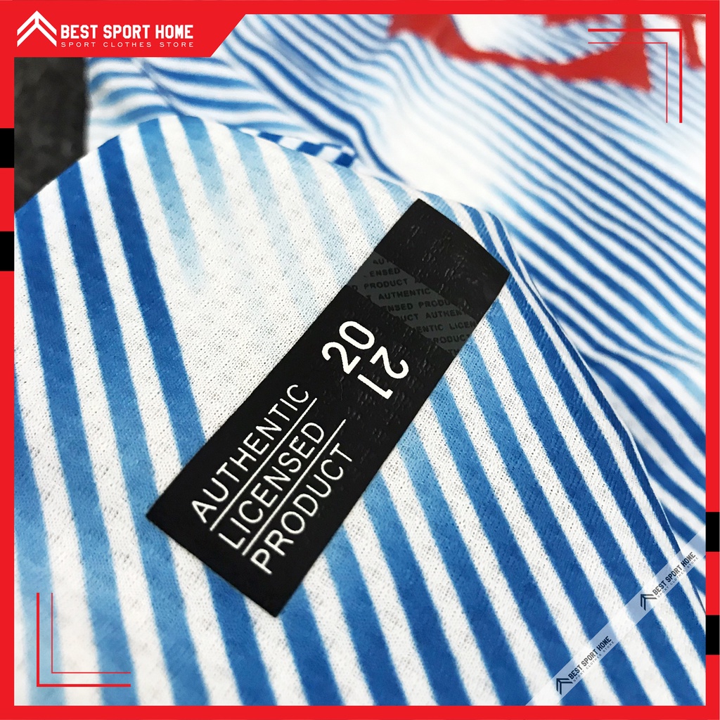 Set Bóng Đá Manchester United Sân Khách - MU Awaykit 21/22 Màu Trắng Xanh Vải Dệt Kín Mềm Size Âu - In Ấn Theo Yêu Cầu