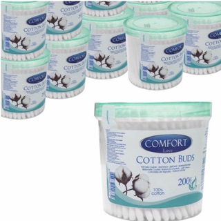 Vệ sinh tăm bông Buds Ear Stick 100-200 chiếc/h Aksan Comfort Love 100% Cotton nguyên chất .